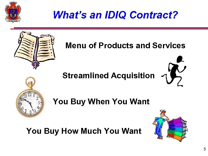 What’s an IDIQ Contract? Menu of Products and Services Streamlined Acquisition You Buy When