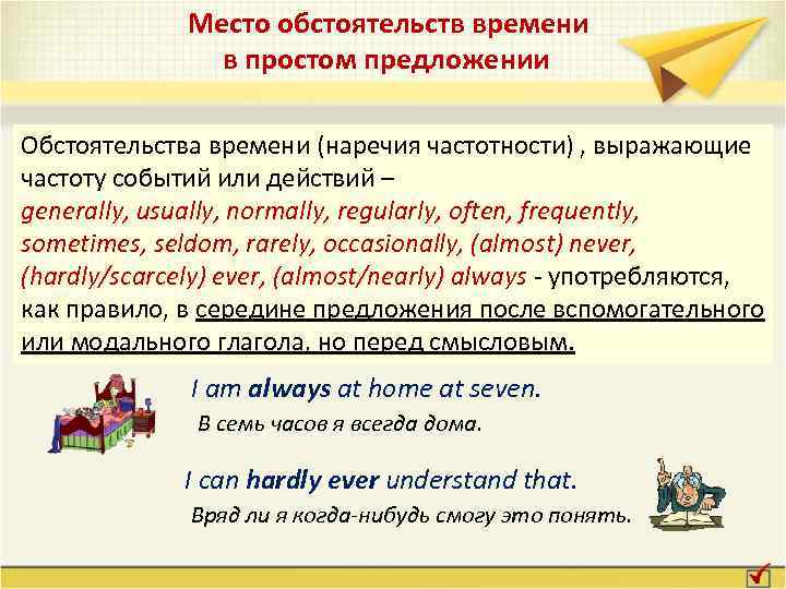 Наречия в английском. Наречия частотности место в предложении. Наречия частотности в английском. Нарчия частности в английском. Простые предложения с обстоятельствами.