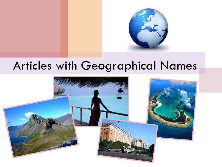 Articles with Geographical Names 