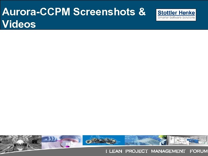 Aurora-CCPM Screenshots & Videos I LEAN PROJECT MANAGEMENT FORUM 
