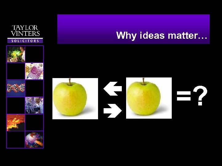 Why ideas matter… =? 