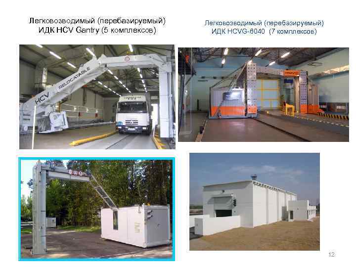 Легковозводимый (перебазируемый) ИДК HCV Gantry (5 комплексов) Легковозводимый (перебазируемый) ИДК HCVG-6040 (7 комплексов) 12