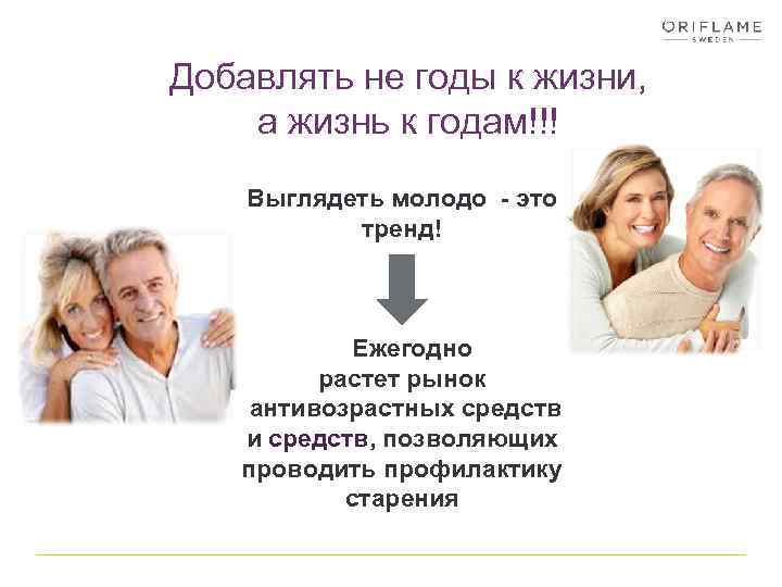 Добавлять не годы к жизни, а жизнь к годам!!! Выглядеть молодо - это тренд!