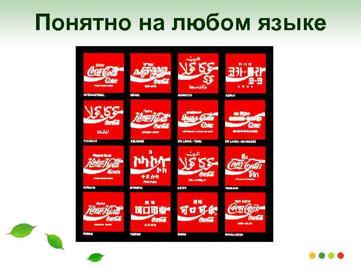 Понятно на любом языке 