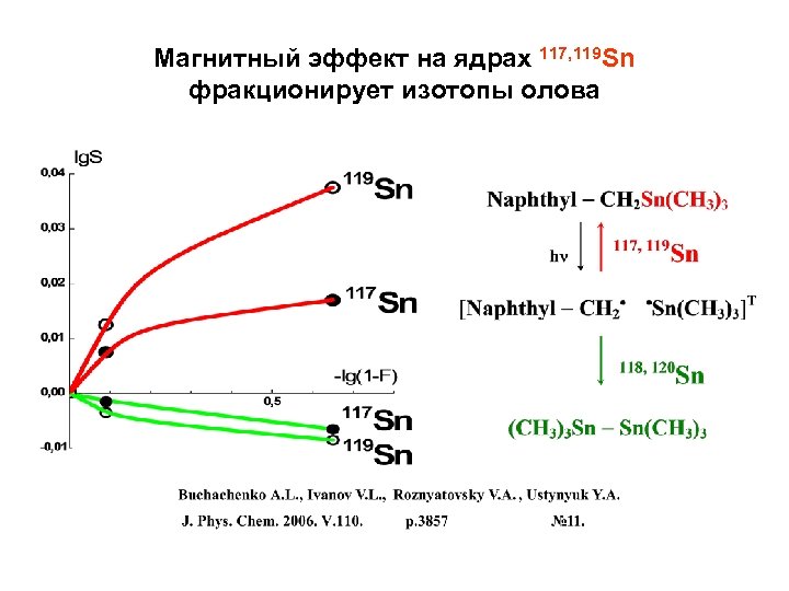 Магнитный эффект на ядрах 117, 119 Sn фракционирует изотопы олова 