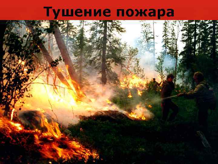 Тушение пожара 