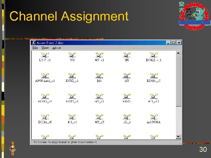 Channel Assignment 30 