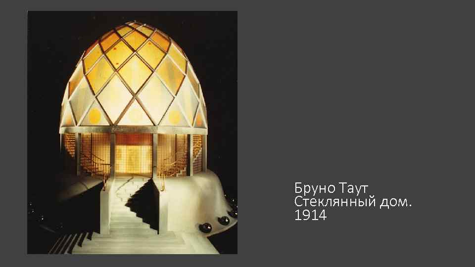 Бруно Таут Стеклянный дом. 1914 