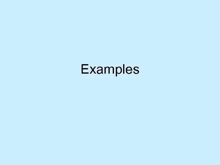 Examples 