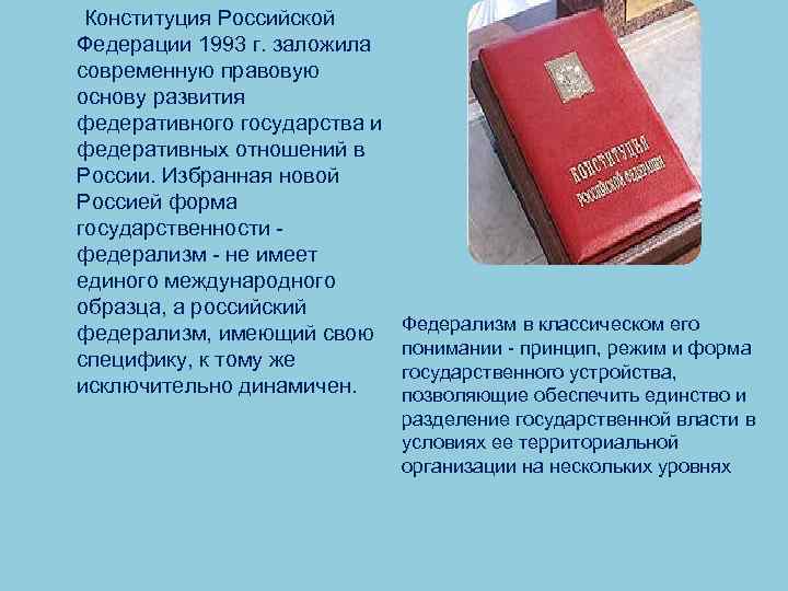 Основные проекты конституции российской федерации 1993 года