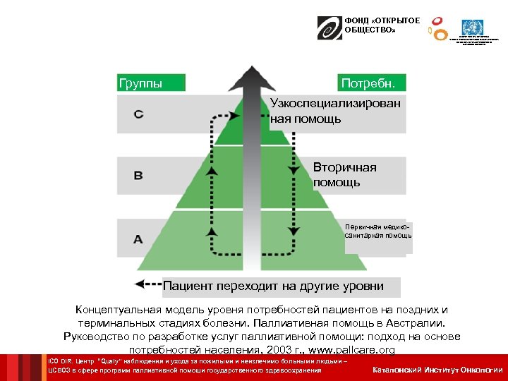 ФОНД «ОТКРЫТОЕ ОБЩЕСТВО» ЦЕНТР СОТРУДНИЧЕСТВА С ВОЗ В СФЕРЕ ПРОГРАММ ПАЛЛИАТИВНОЙ ПОМОЩИ ГОСУДАРСТВЕННОГО ЗДРАВООХРАНЕНИЯ