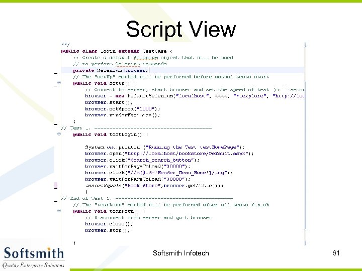 Script View Softsmith Infotech 61 