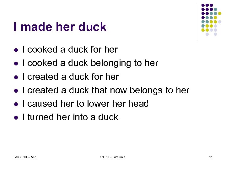 I made her duck l l l I cooked a duck for her I