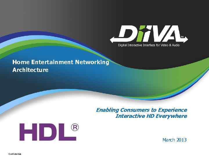 TM Digital Interactive Interface for Video & Audio Home Entertainment Networking Architecture Enabling Consumers