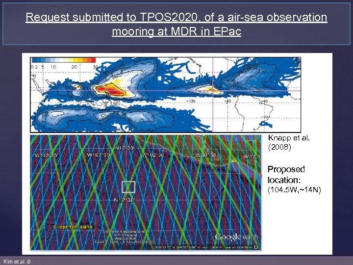 Request submitted to TPOS 2020, of a air-sea observation mooring at MDR in EPac