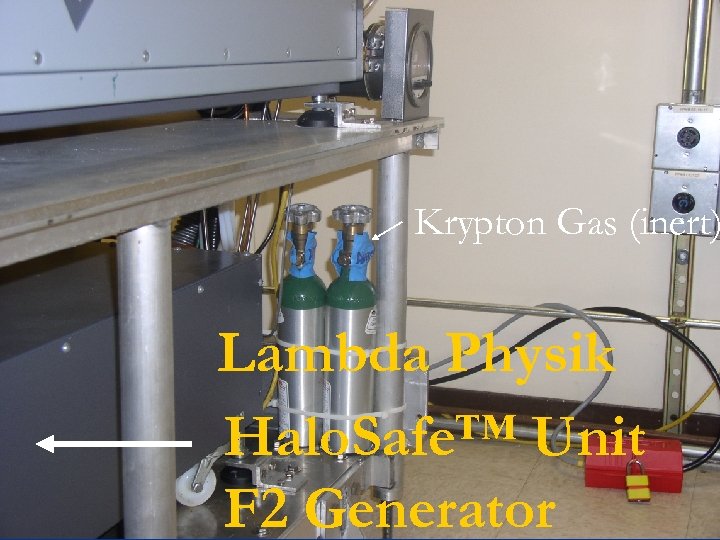 Krypton Gas (inert) Lambda Physik Halo. Safe™ Unit F 2 Generator 