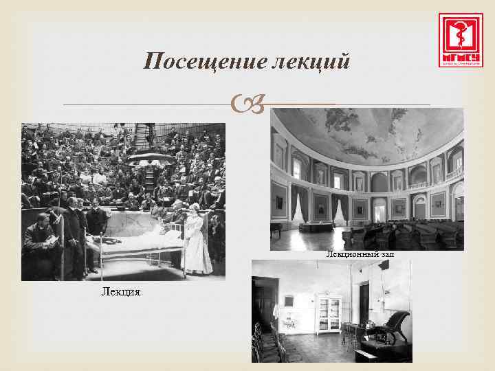 Посещение лекций Лекционный зал Лекция 