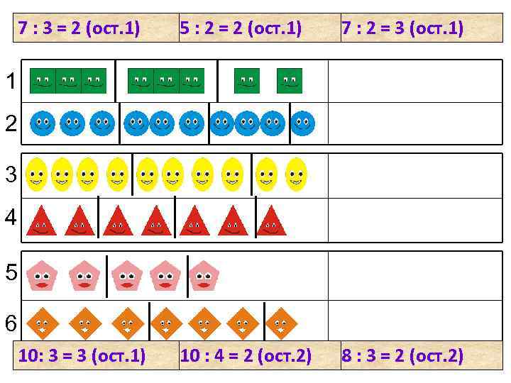 7 : Найди соответствие 2 (ост. 1) и записи (ост. 1) 3 = 2