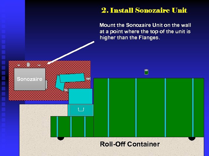 2. Install Sonozaire Unit Mount the Sonozaire Unit on the wall at a point