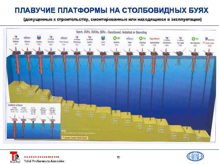 ПЛАВУЧИЕ ПЛАТФОРМЫ НА СТОЛБОВИДНЫХ БУЯХ (допущенные к строительству, смонтированные или находящиеся в эксплуатации) Total