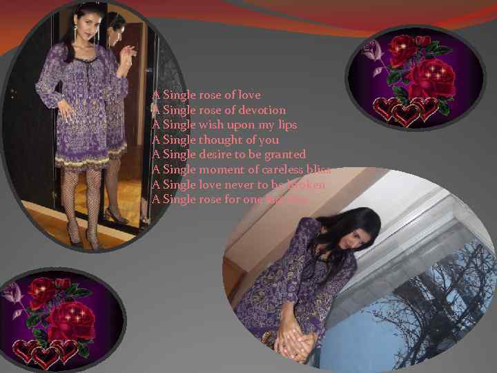 A Single rose of love A Single rose of devotion A Single wish upon