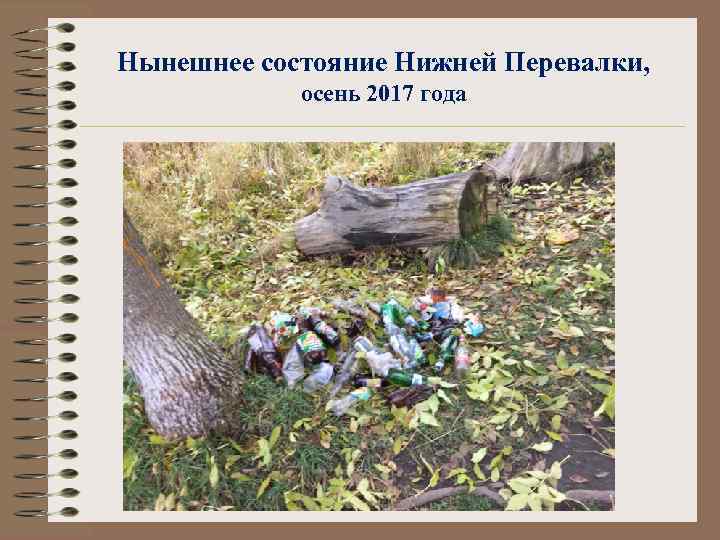 Нынешнее состояние Нижней Перевалки, осень 2017 года 