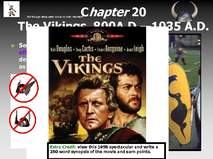 Chapter 20 The Vikings 800 A. D. — 1035 A. D. Did Vikings really