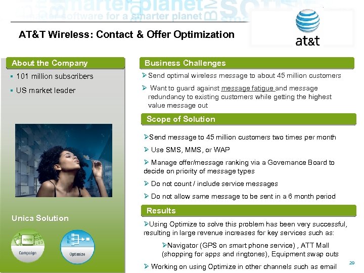 Detecting Retention Risks AT&T Wireless: Contact & Offer Optimization and Cross Opportunities About the