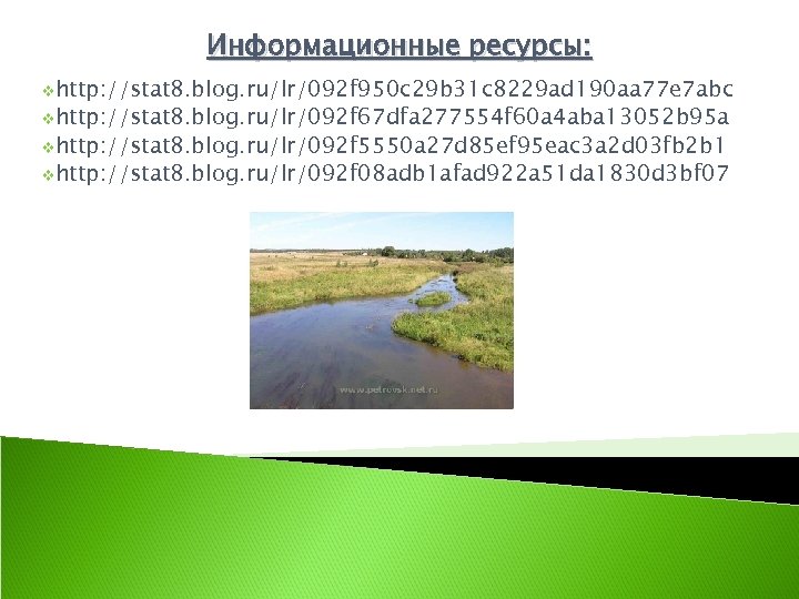 Информационные ресурсы: vhttp: //stat 8. blog. ru/lr/092 f 950 c 29 b 31 c