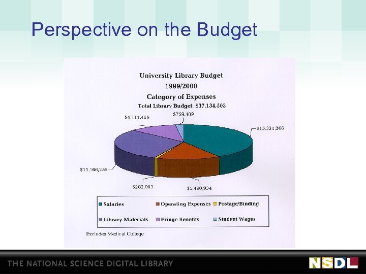 Perspective on the Budget 9 