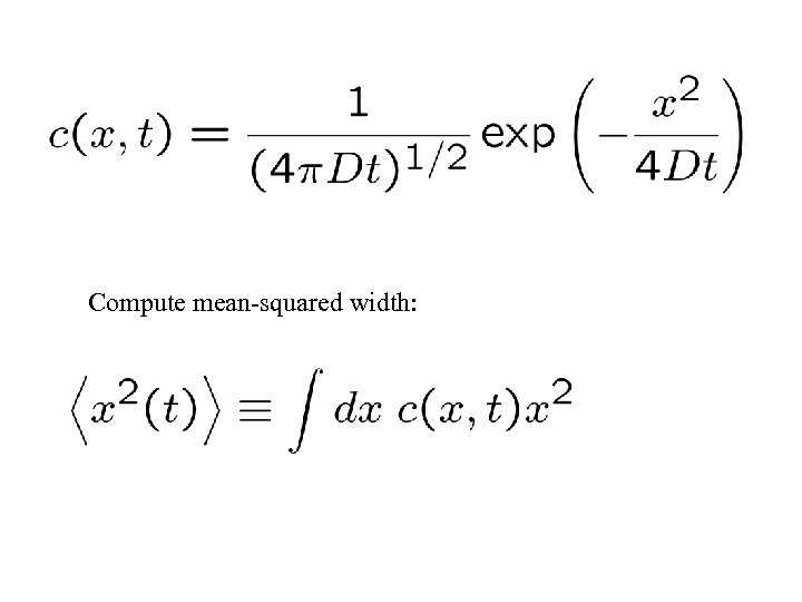 Compute mean-squared width: 