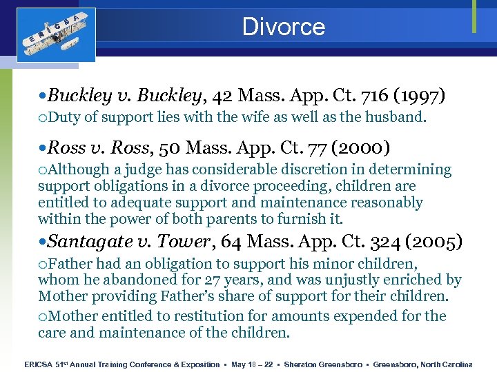 E R I C S Divorce A Buckley v. Buckley, 42 Mass. App. Ct.