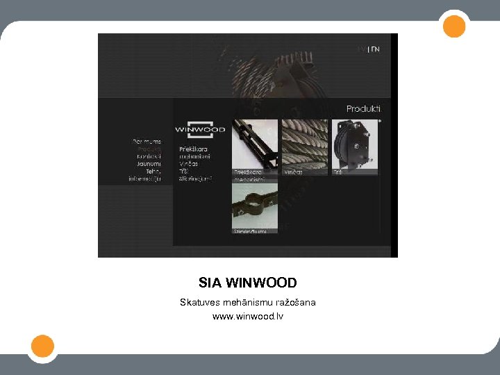 SIA WINWOOD Skatuves mehānismu ražošana www. winwood. lv 