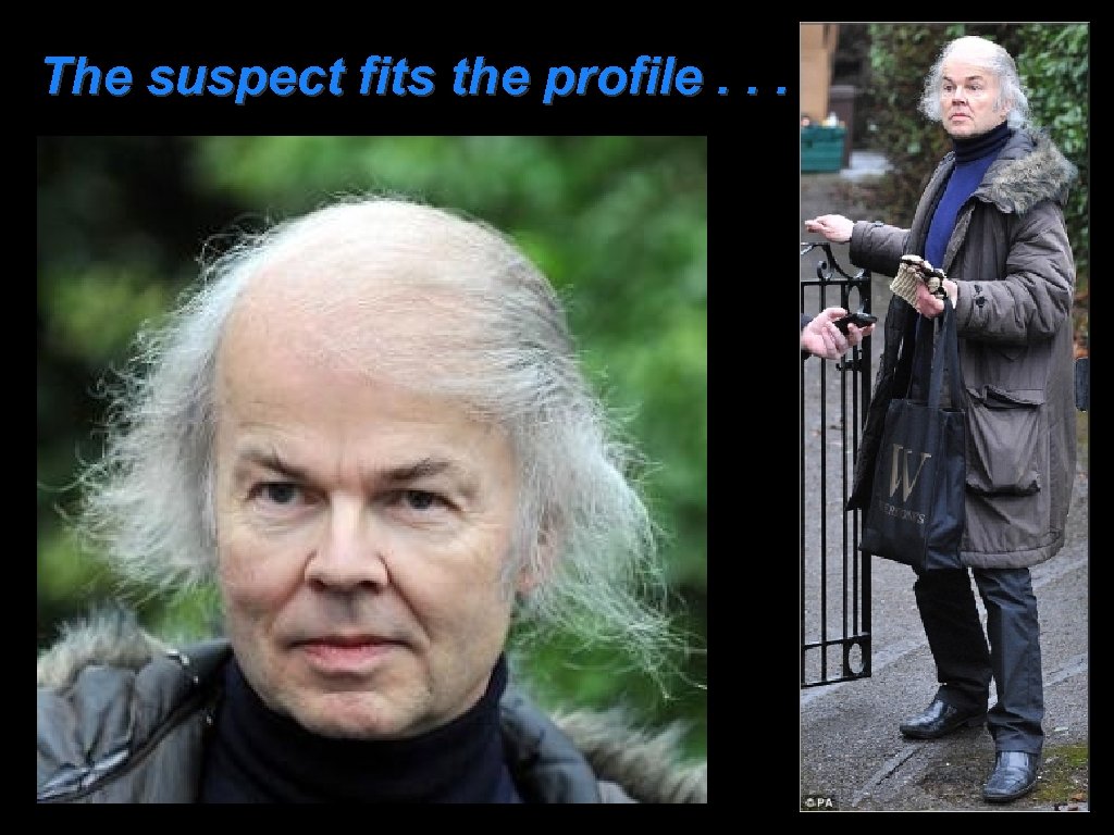The suspect fits the profile. . . 