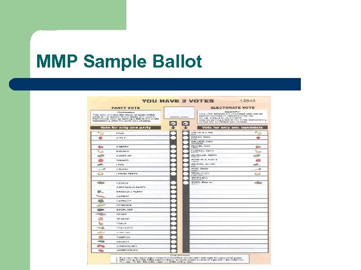 MMP Sample Ballot 