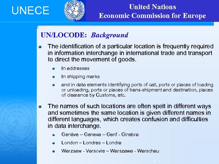 unece-united-nations-un-locode-economic-commission-for-europe