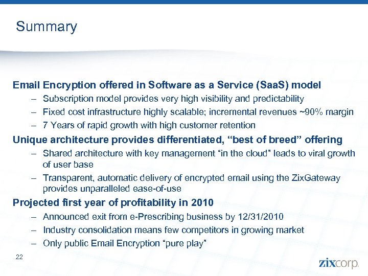 Summary Email Encryption offered in Software as a Service (Saa. S) model – Subscription
