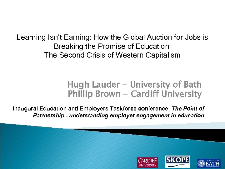 Learning Isn’t Earning: How the Global Auction for Jobs is Breaking the Promise of