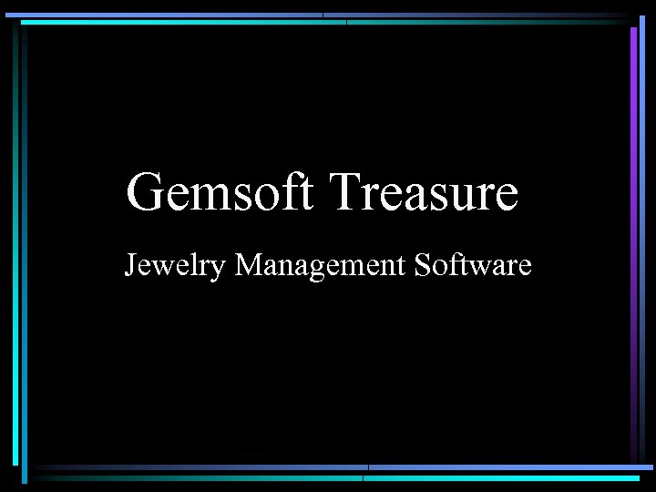 Gemsoft Treasure Jewelry Management Software 