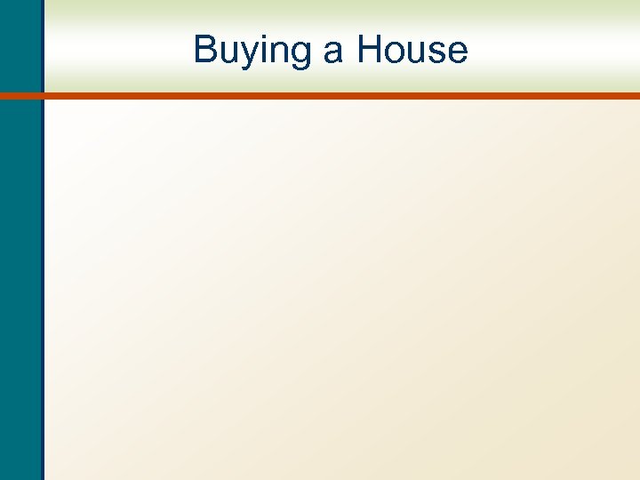 Buying a House 