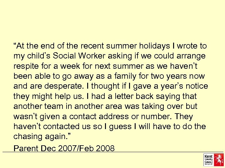 “At the end of the recent summer holidays I wrote to my child’s Social