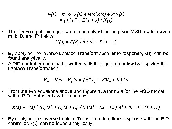 의료기기를 위한 공학이론 Linear Systems Control Professor