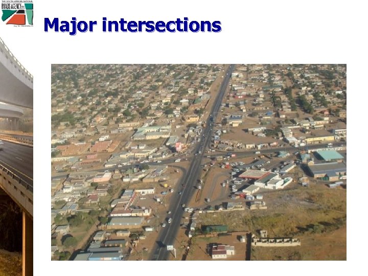 Major intersections 