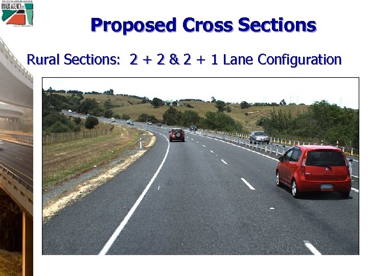 Proposed Cross Sections Rural Sections: 2 + 2 & 2 + 1 Lane Configuration