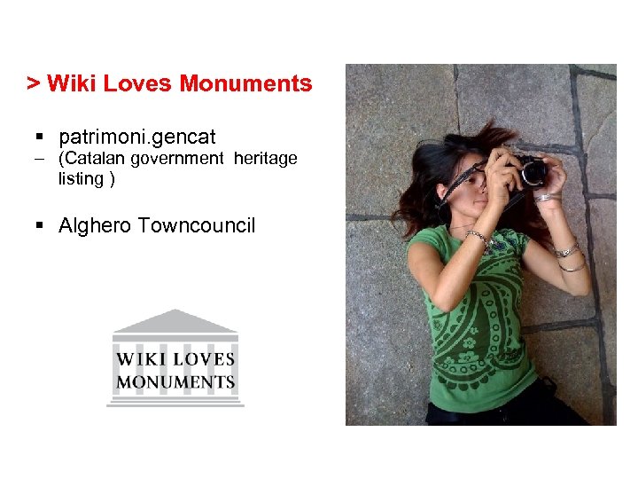 > Wiki Loves Monuments § patrimoni. gencat – (Catalan government heritage listing ) §