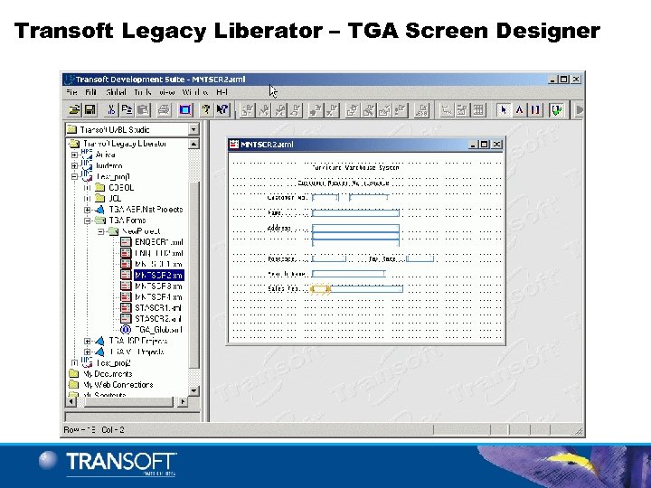 Transoft Legacy Liberator – TGA Screen Designer 