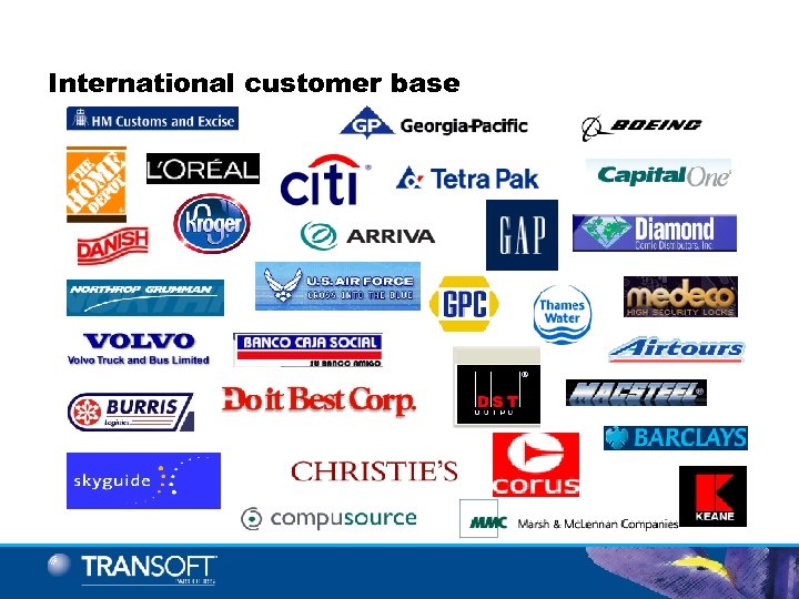 International customer base 
