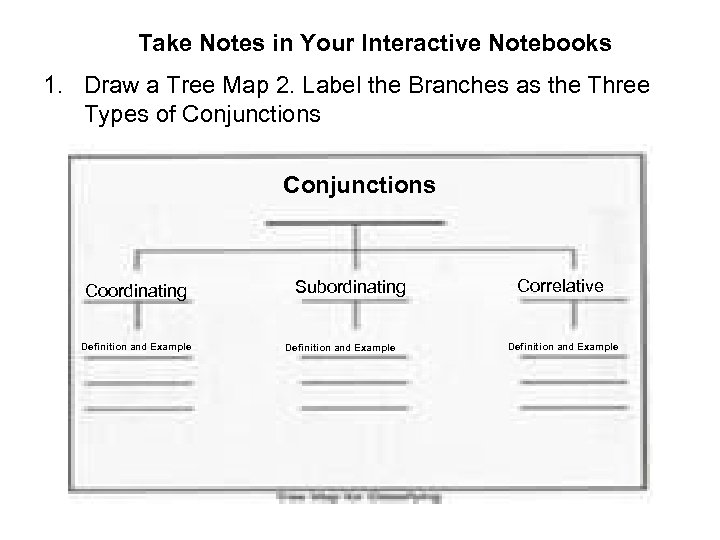 Take Notes in Your Interactive Notebooks 1. Draw a Tree Map 2. Label the