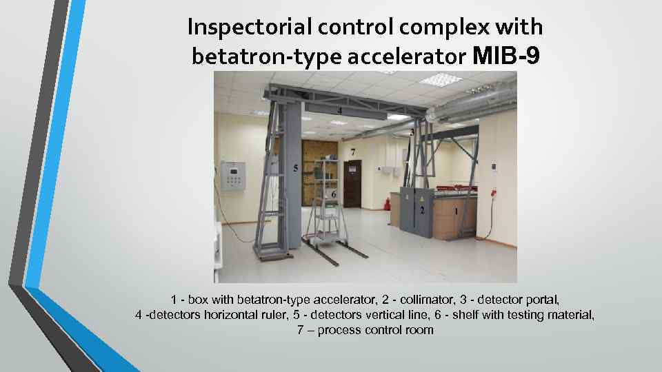 Inspectorial control complex with betatron-type accelerator MIB-9 1 - box with betatron-type accelerator, 2