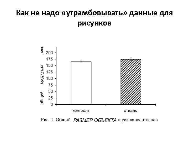 Как не надо «утрамбовывать» данные для рисунков 